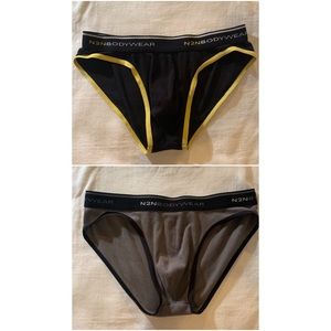 2 Pair N2N Bodywear Ribbed Sport Bikini Briefs